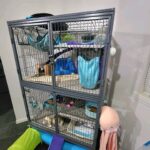 Ferret cage and supplies